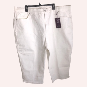 Gloria vanderbilt white Amanda capris jeans 24w‎